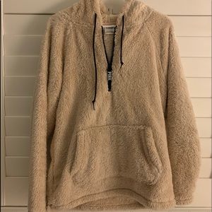 victoria secret / pink sherpa hoodie